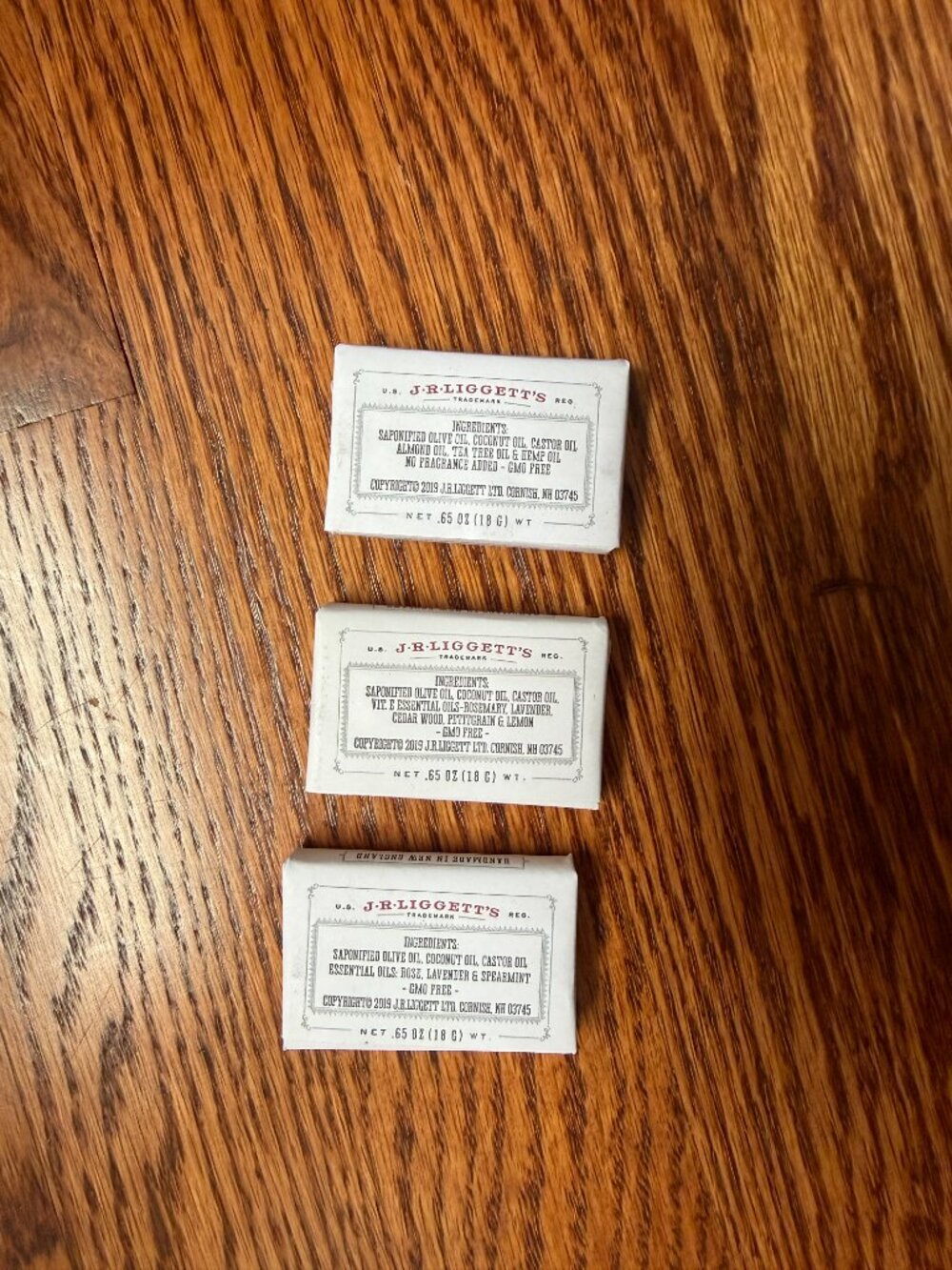 NEW JR LIGGETT'S All-Natural Mini Shampoo Bars .65oz. Sampler Pack - 3 Mini Bars - Picture 2 of 2